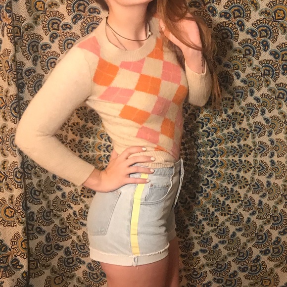 Argyle J. Crew Cashmere Sweater - Picture 1 of 4